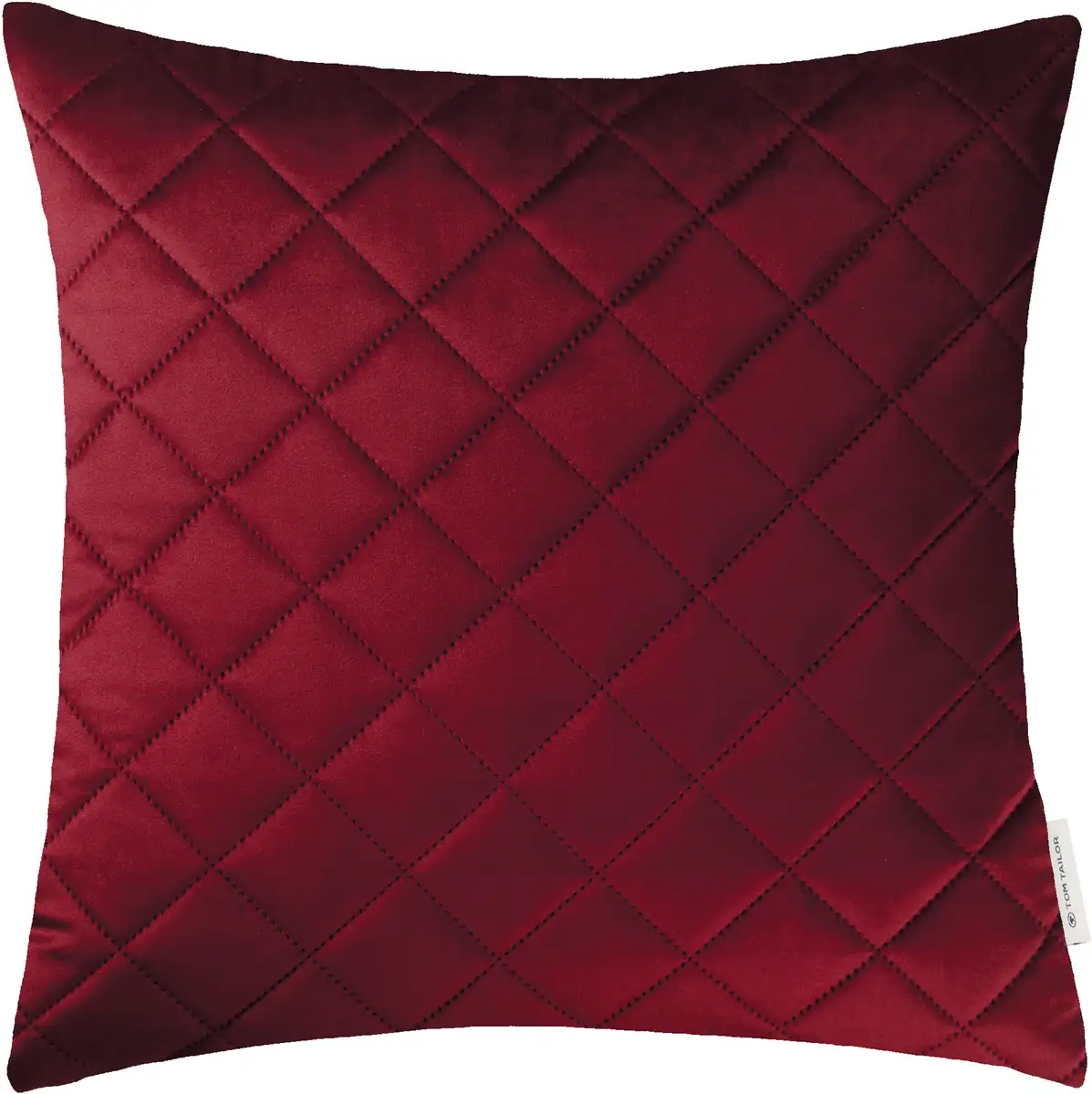 

TOM TAILOR HOME декоративная подушка "FrenchVelvet Quilt", чехол без наполнителя, 1 шт 45х45 см, цвет rot/dunkelrot/blutrot + gemustert