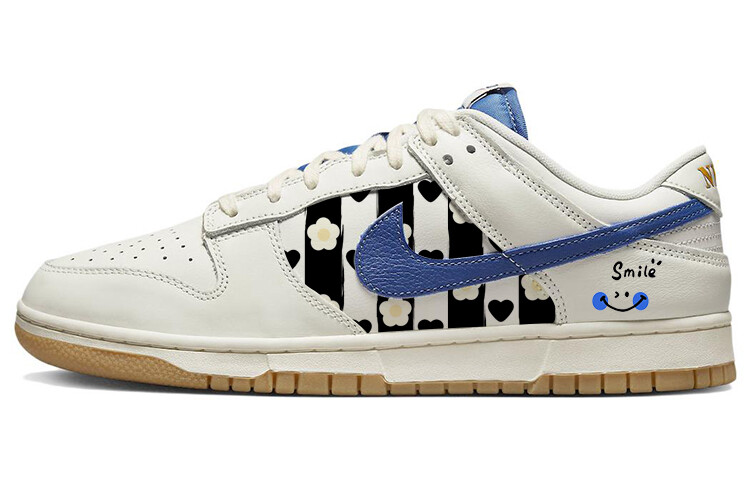 

Кроссовки Nike Dunk Skateboarding Shoes Men Low-top Gray/Blue, синий