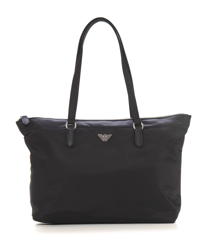 

Стильная сумка шоппер, водоотталкивающая. Emporio Armani, черный