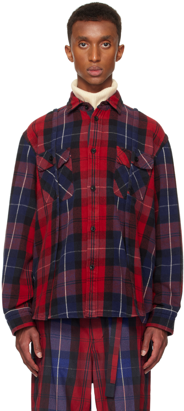 

Эксклюзивная клетчатая рубашка SSENSE sacai