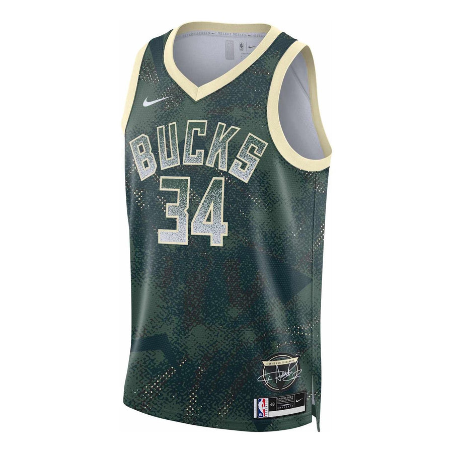 

Джерси Nike Dri-FIT NBA Giannis Antetokounmpo Milwaukee Bucks 2025/26 Select Series Swingman Jersey 'Fir', зеленый