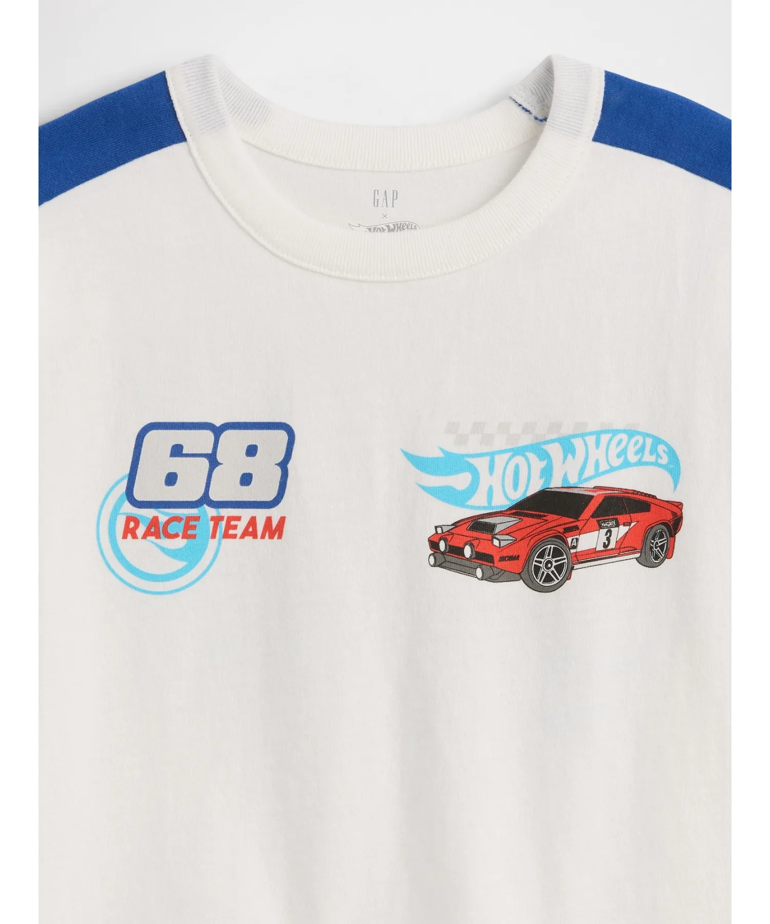 Детская футболка с принтом Hot Wheels GAP LOGO бежевая — фото 4