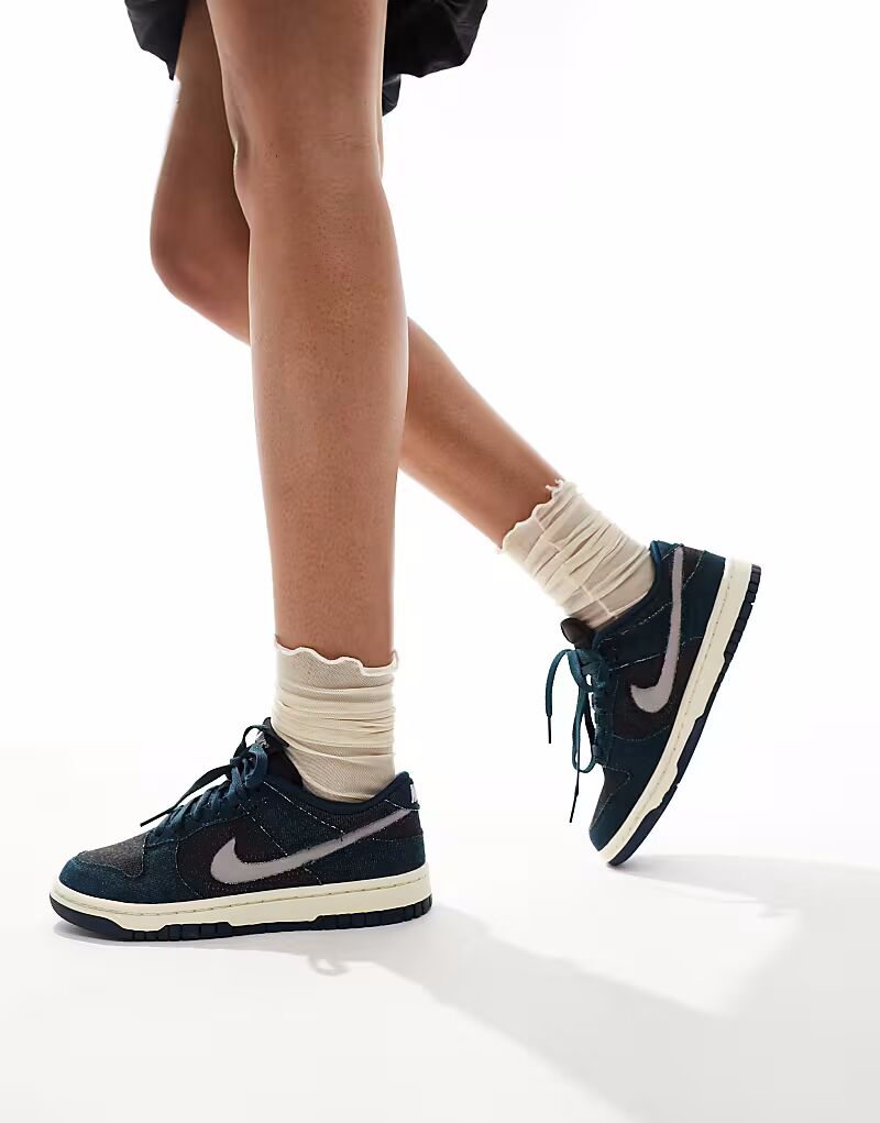 Кроссовки Nike Dunk Low SEA Denim темно-синего цвета — фото 3