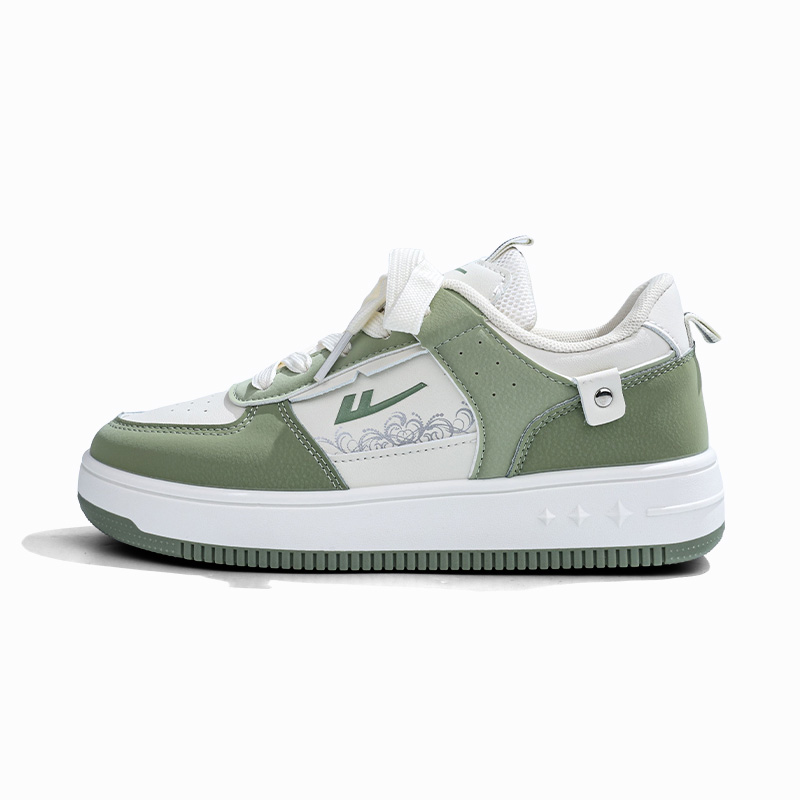 

WARRIOR Износостойкие и легкие низкие кроссовки для скейтбординга Unisex White Gray