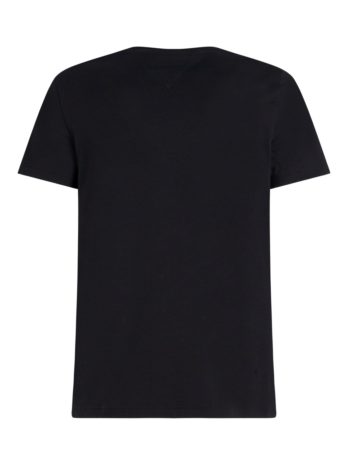 Tommy Hilfiger Core Stretch Slim Fit Футболка с круглым вырезом, черная — фото 2