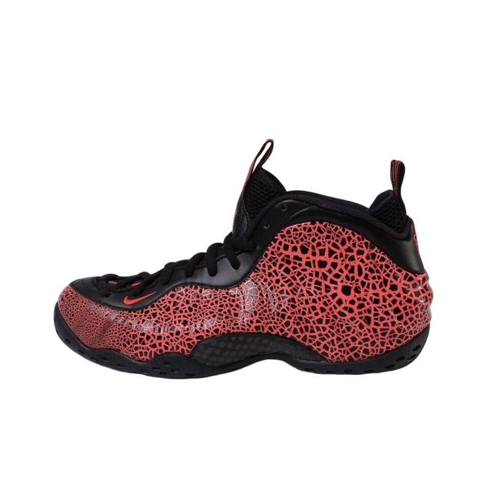 Кроссовки Nike Foamposite One Vintage Basketball Shoes Men Mid-top Black/Red, черный — фото 3
