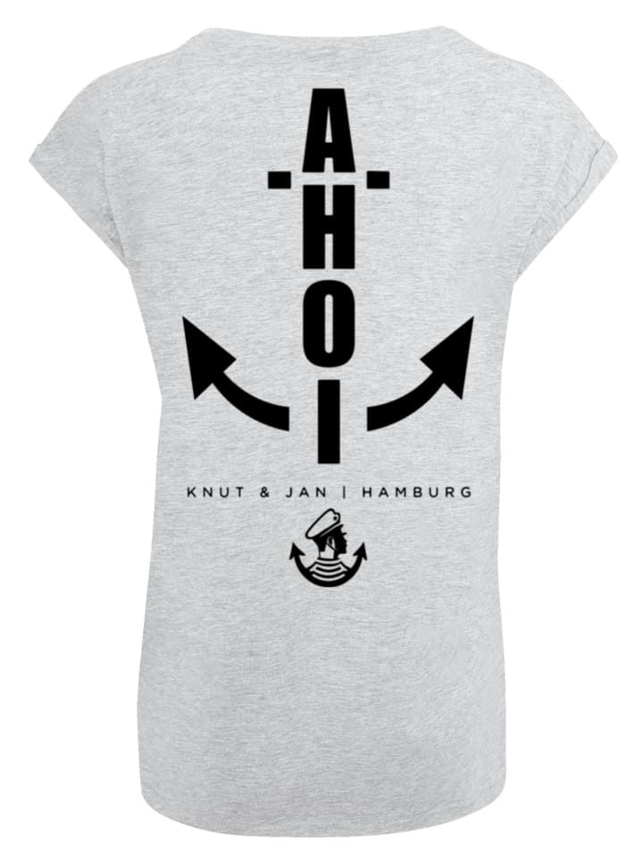 

Футболка "Ahoi Anker Knut & Jan Hamburg" серого меланжа F4NT4STIC, Серый, Футболка "Ahoi Anker Knut & Jan Hamburg" серого меланжа F4NT4STIC