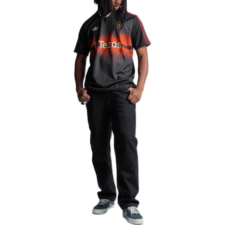 Футболка Adidas Free Shipping With AdiClub Manchester United Cny Jersey Adidas Originals, черный — фото 3