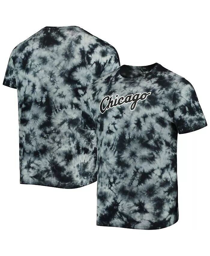 

Мужская черная футболка Chicago White Sox Team с принтом тай-дай New Era, черный