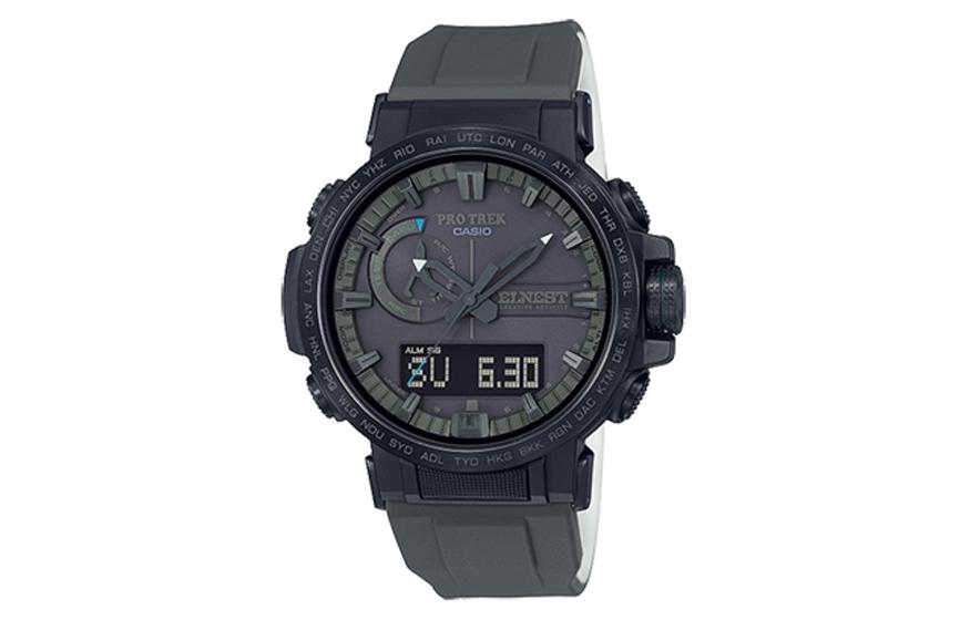 

CASIO Часы Unisex PRO TREK Black Watch PRW-60ECA-1AJR, Black Dial
