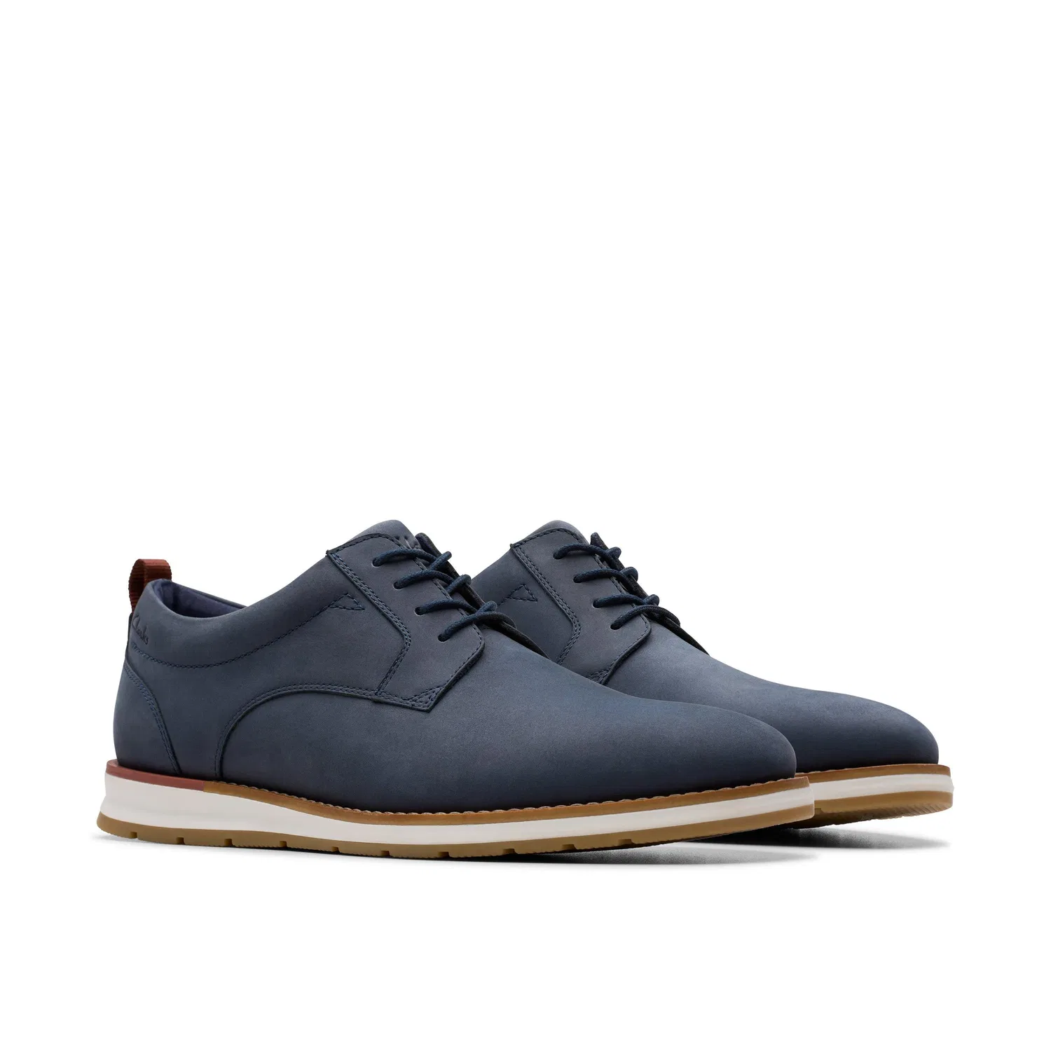 Кеды из нубука Clarks Lapford Lace, синий — фото 4