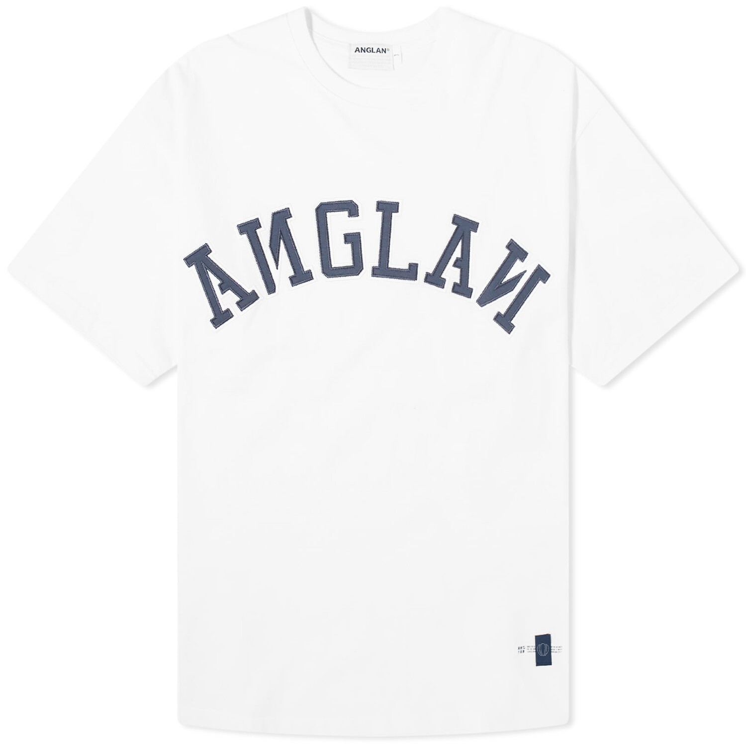 

Футболка Anglan Applique Logo T-Shirt, белый
