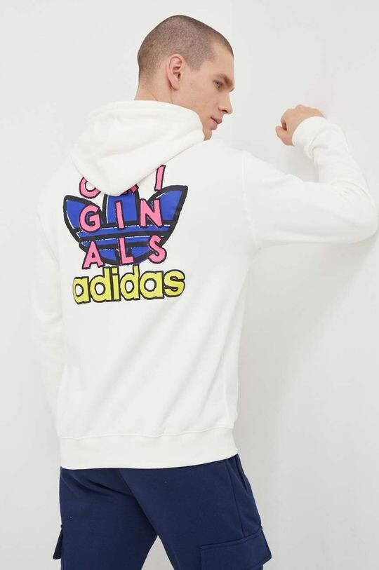 

Хлопковая толстовка adidas Originals, бежевый