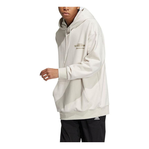 

Толстовка Adidas logo hoodie 'Beige', бежевый