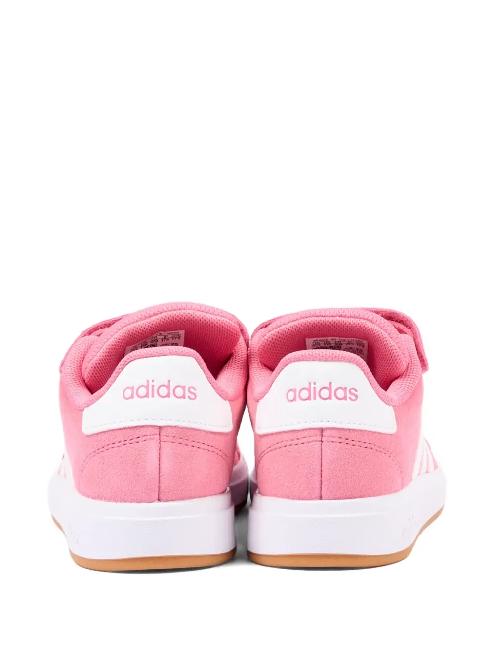 Полосатые низкие кроссовки Adidas Kids, розовый — фото 3