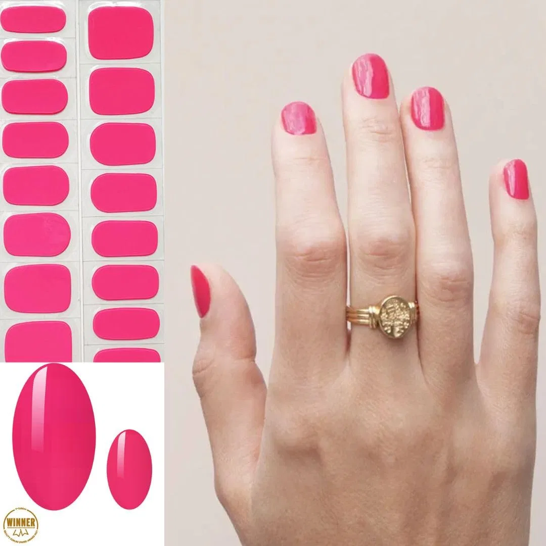 Самоклеящиеся УФ-гель-пленки для ногтей «Candy Pink» от Manifix Geschenkissimo — фото 2
