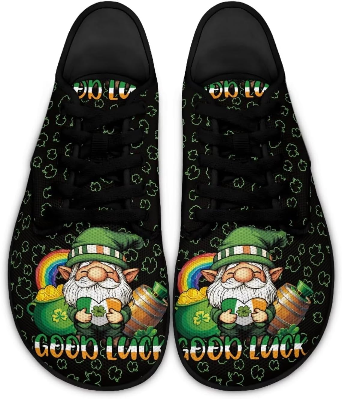 

Кеды Binienty на шнуровке для ходьбы, St. Patrick's Day Dwarf