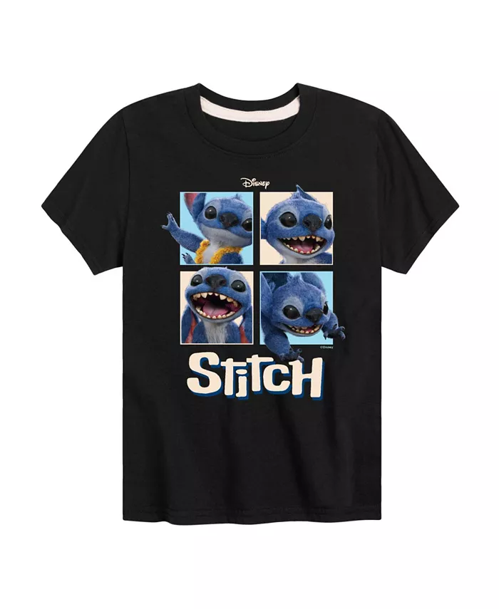 

Футболка с принтом Stitch из фильма "Лило и Стич" для мальчиков старшего возраста Lilo & Stitch, черный