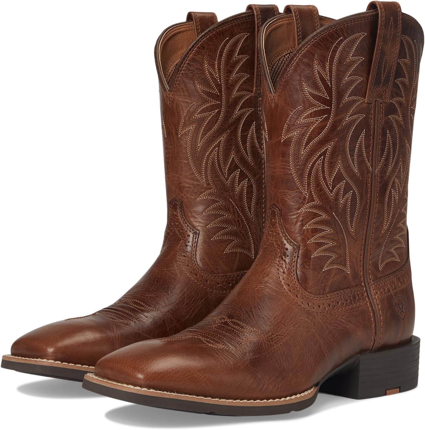 

Ботинки Ariat Sport Western Wide Square Toe Cowboy Boot, цвет Dark Tan