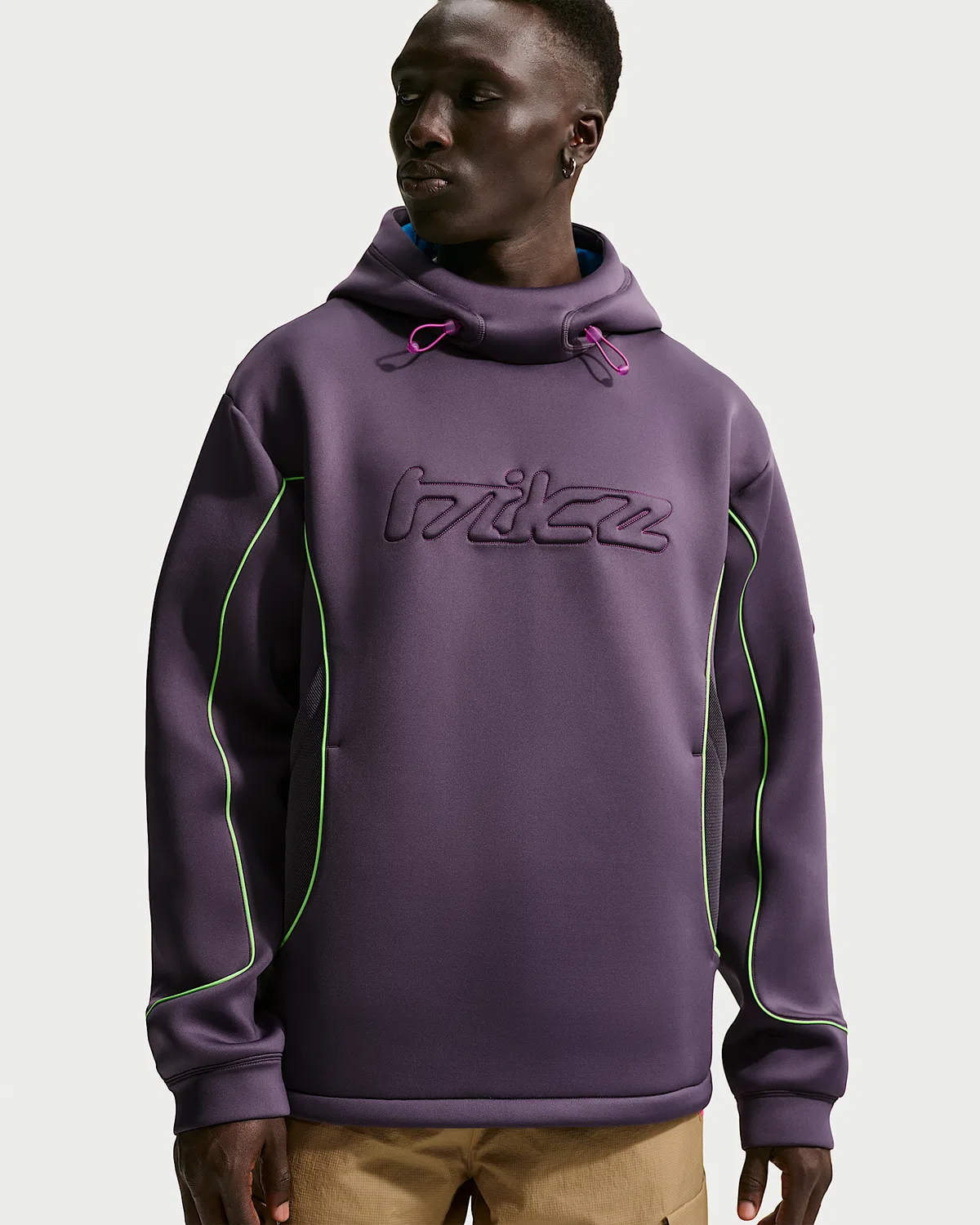 Мужская худи Nike Project F.R.O.G. с пузырчатой сеткой, Dark Raisin/Brilliant Blue/Voltage Green/Vivid Purple