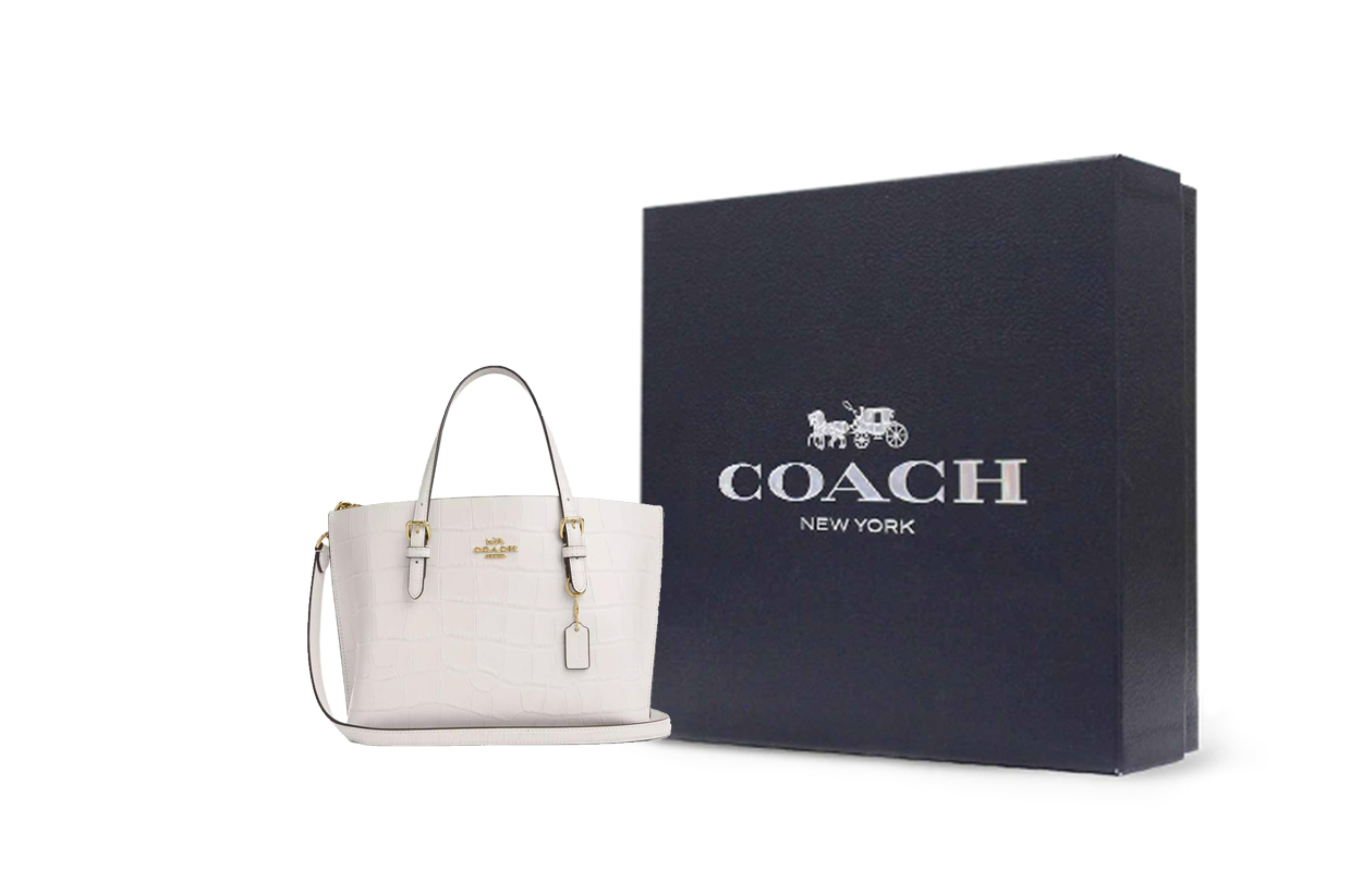 

COACH Сумка-шоппер из кожи с тиснением под крокодила