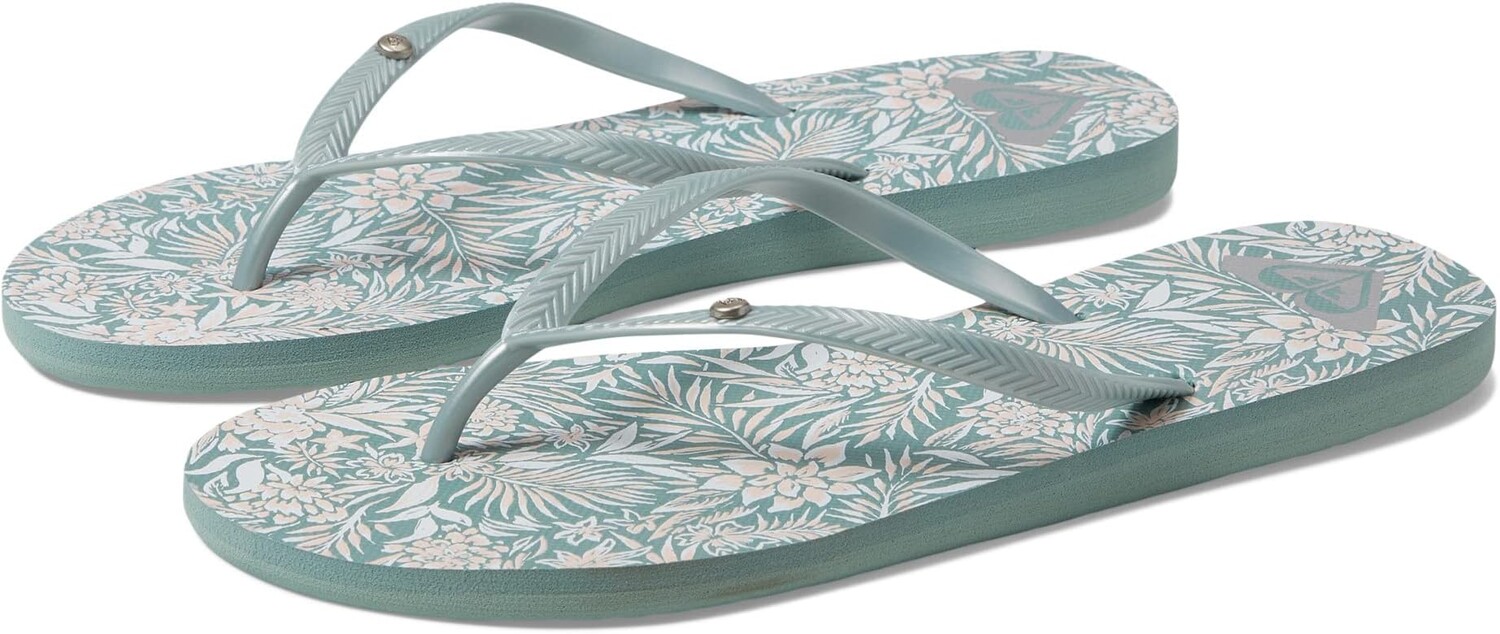 

Шлепанцы Bermuda Print Roxy, цвет Light Sage