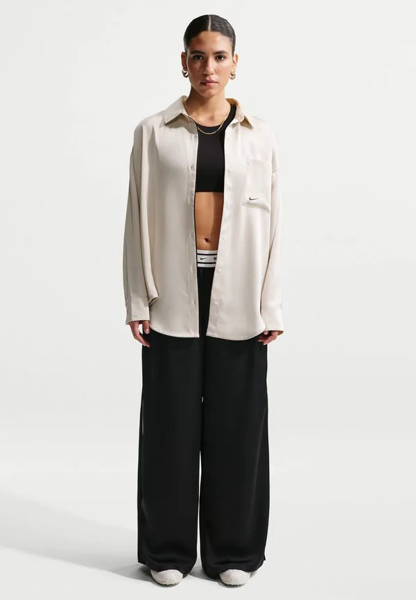 Блузка на пуговицах Nike Sportswear, Light Bone/Black