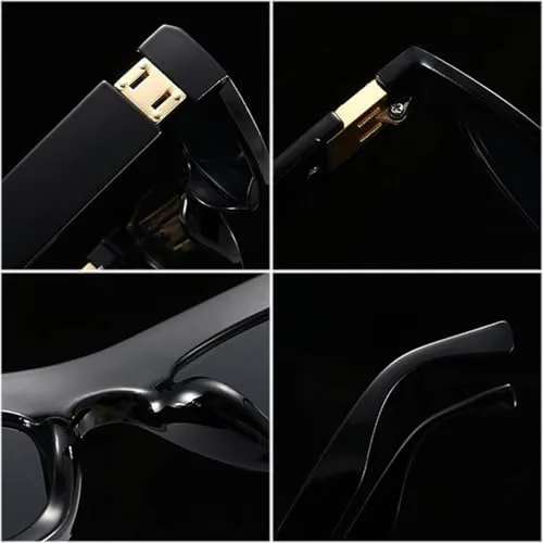 

Солнцезащитные очки в стиле ретро конфетных цветов для женщин, модные сине-фиолетовые оттенки, защита от УФ-излучения UV400 для мужчин MTZJH, Champagne Tea