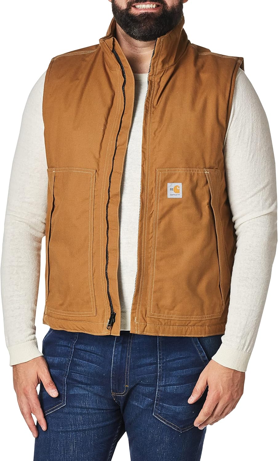

Carhartt мужской 103387 огнестойкий жилет Quick Duck, Carhartt Brown