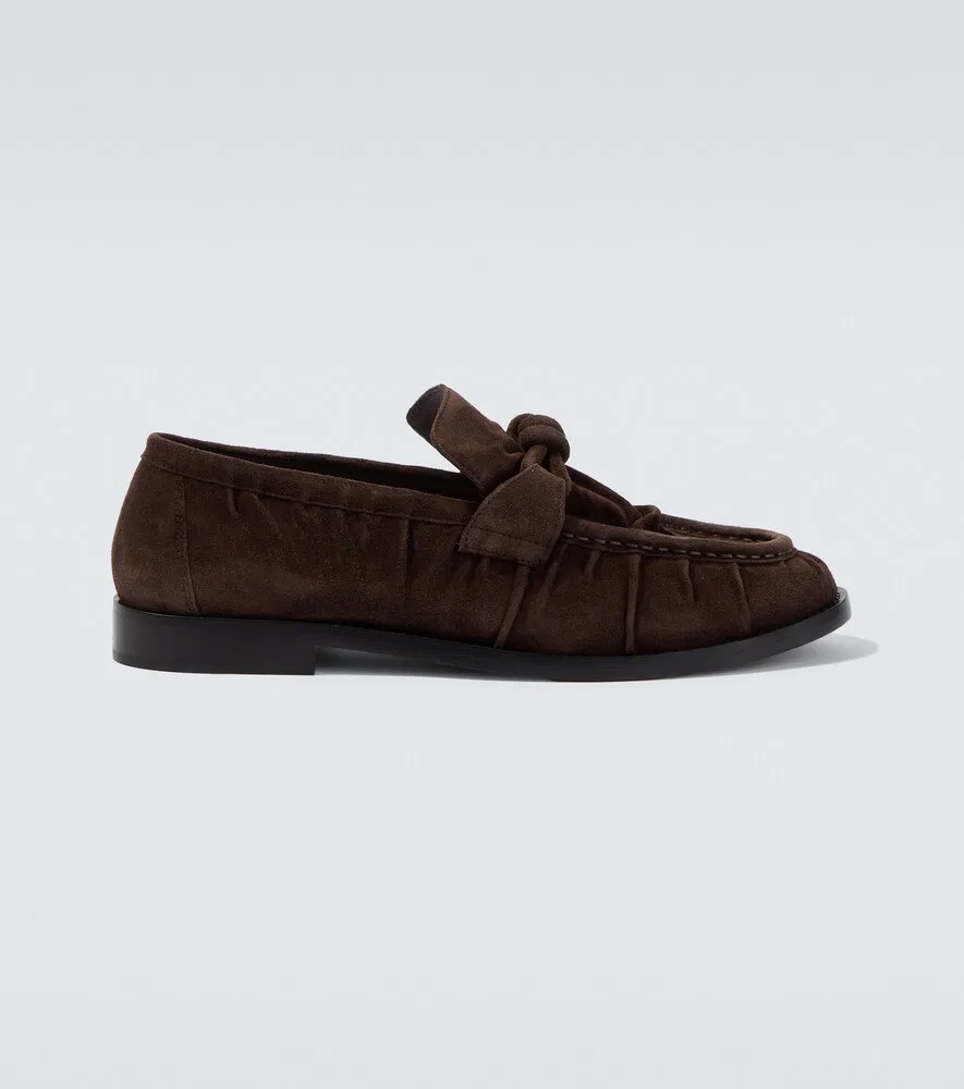 Замшевые лоферы Astaire Knot Bottega Veneta, коричневый