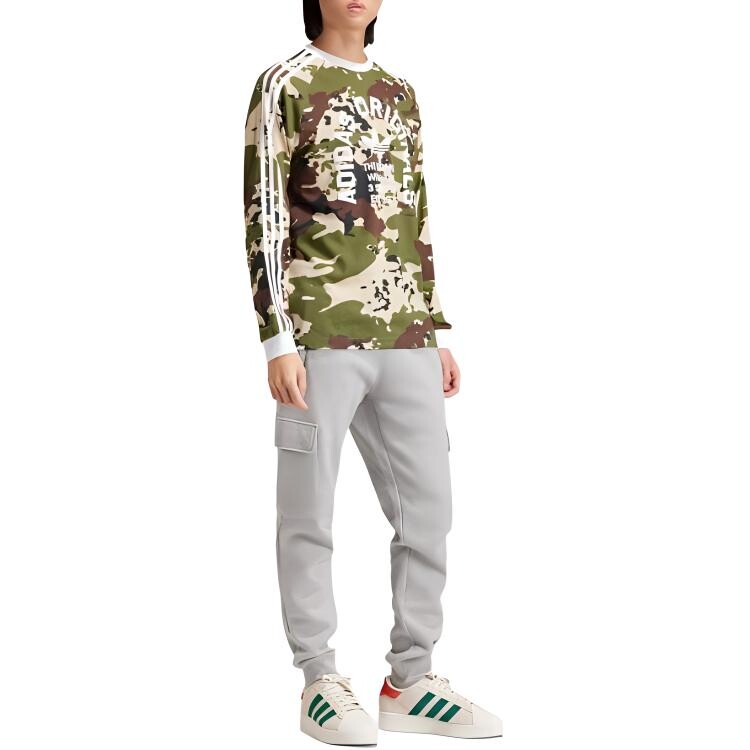 Одежда Футболка мужская зеленая Adidas Originals, зеленый — фото 4