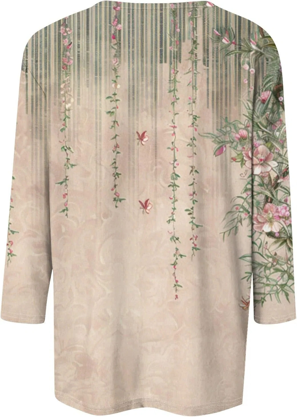 Блуза женская с квадратным вырезом, 3/4 рукав, Generic, 3-light Green — фото 4