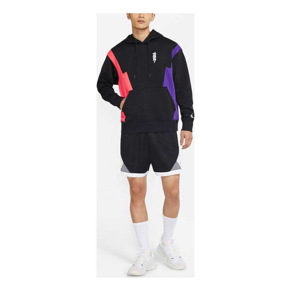 

Толстовка dri-fit zion splicing contrasting colors printing knit quick dry black Air Jordan, черный