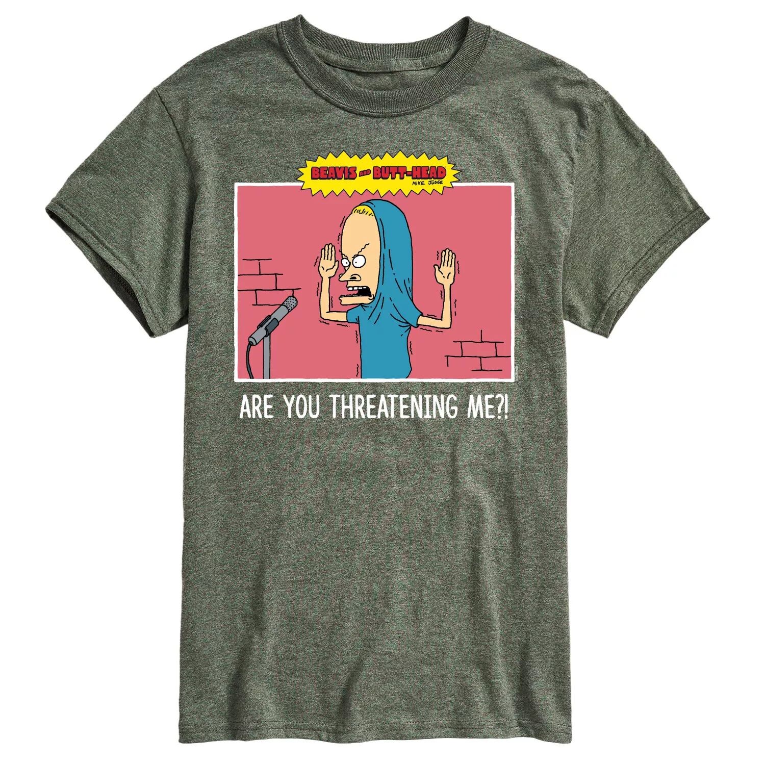 

Мужская футболка Beavis And Butthead Threating Me Tee Licensed Character