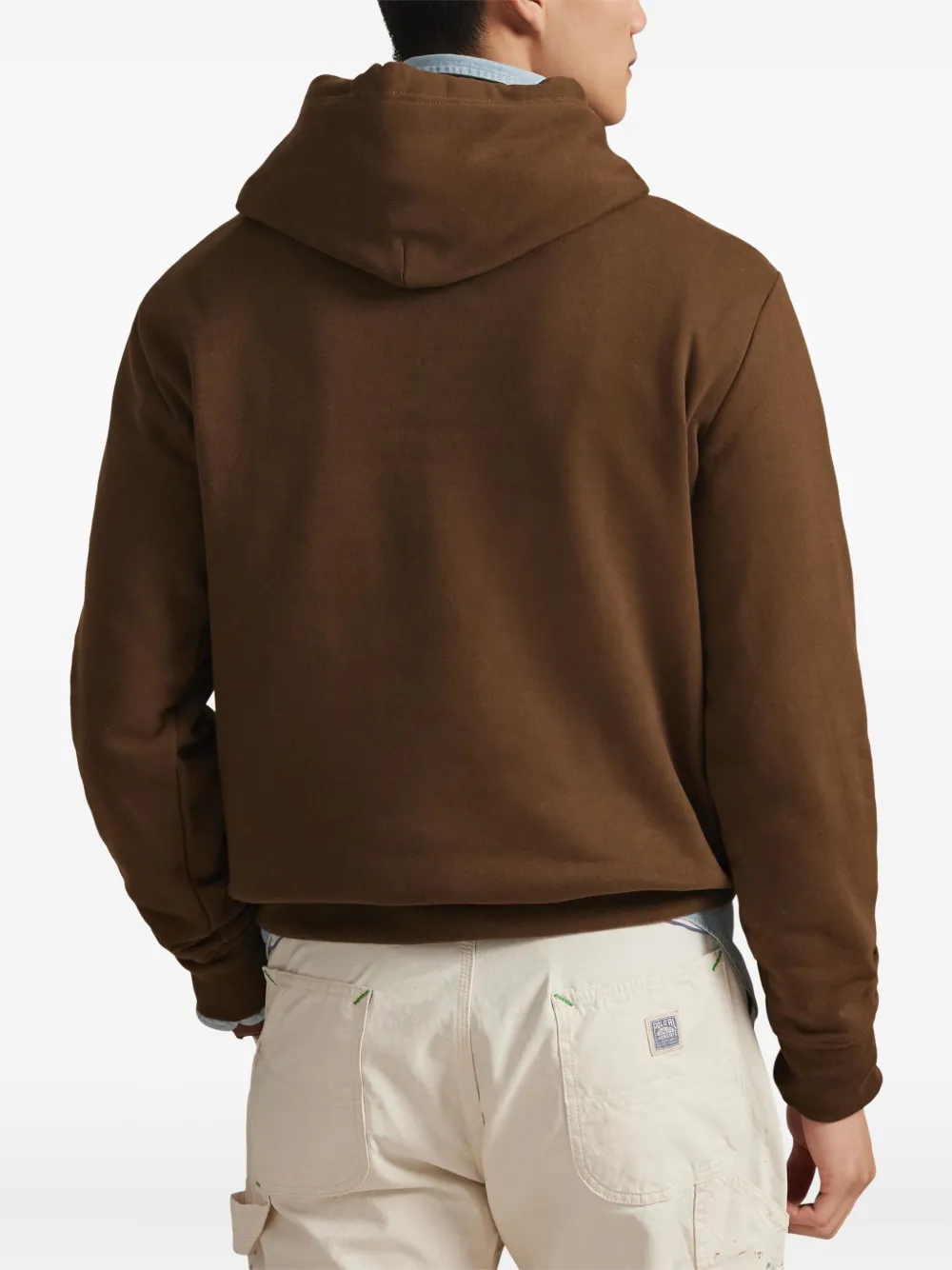 Толстовка с капюшоном и логотипом Polo Ralph Lauren, коричневый — фото 4