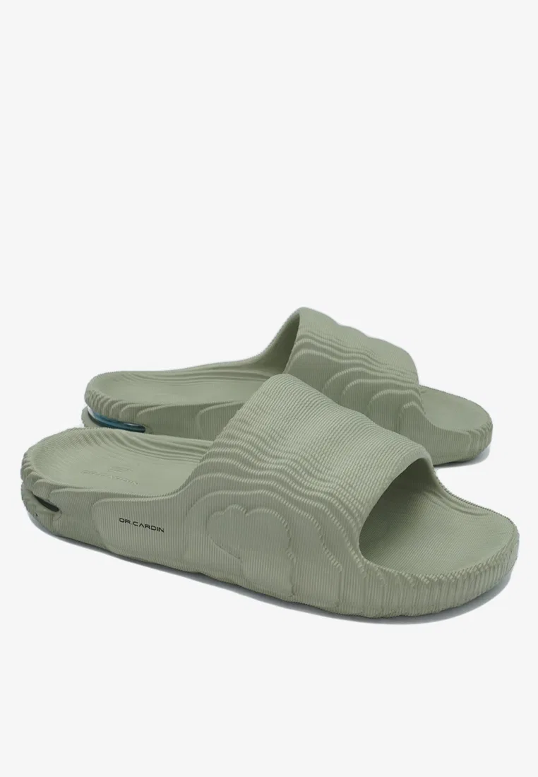 Сандалии-слайды мужские с воздушной подушкой D-RLK-8028 Dr. Cardin, лаймовый — фото 3