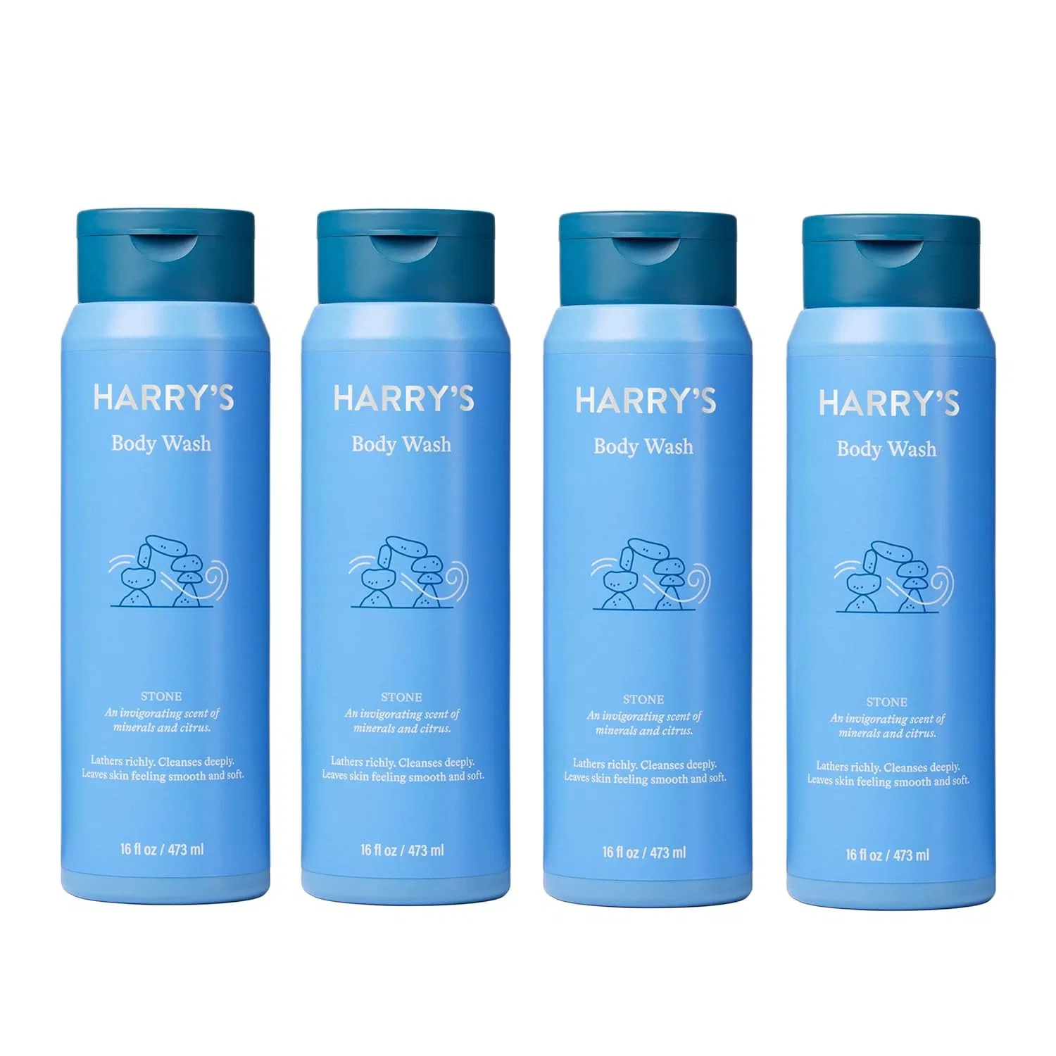 Мужской гель для душа «Stone» 473 мл (4 шт.) от Harry's Harry'S