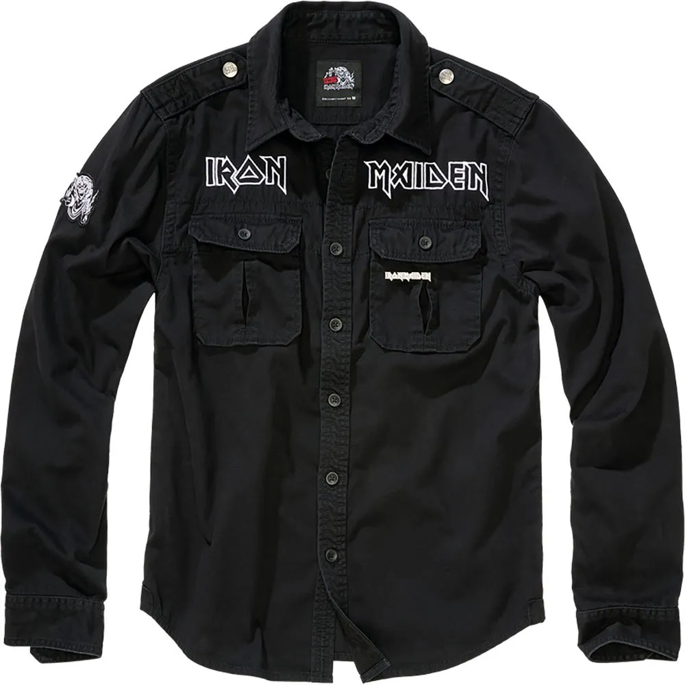 

Лонгслив Brandit Iron Maiden Vintage Eddy, черный