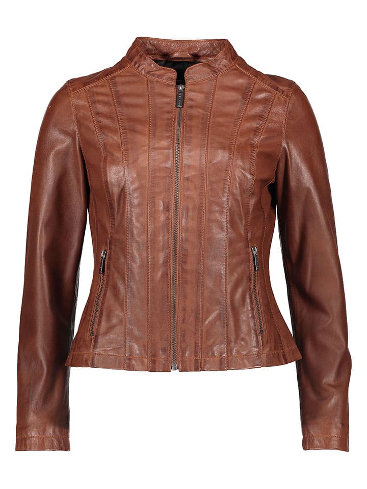 

Bugatti Светло-коричневая кожаная куртка