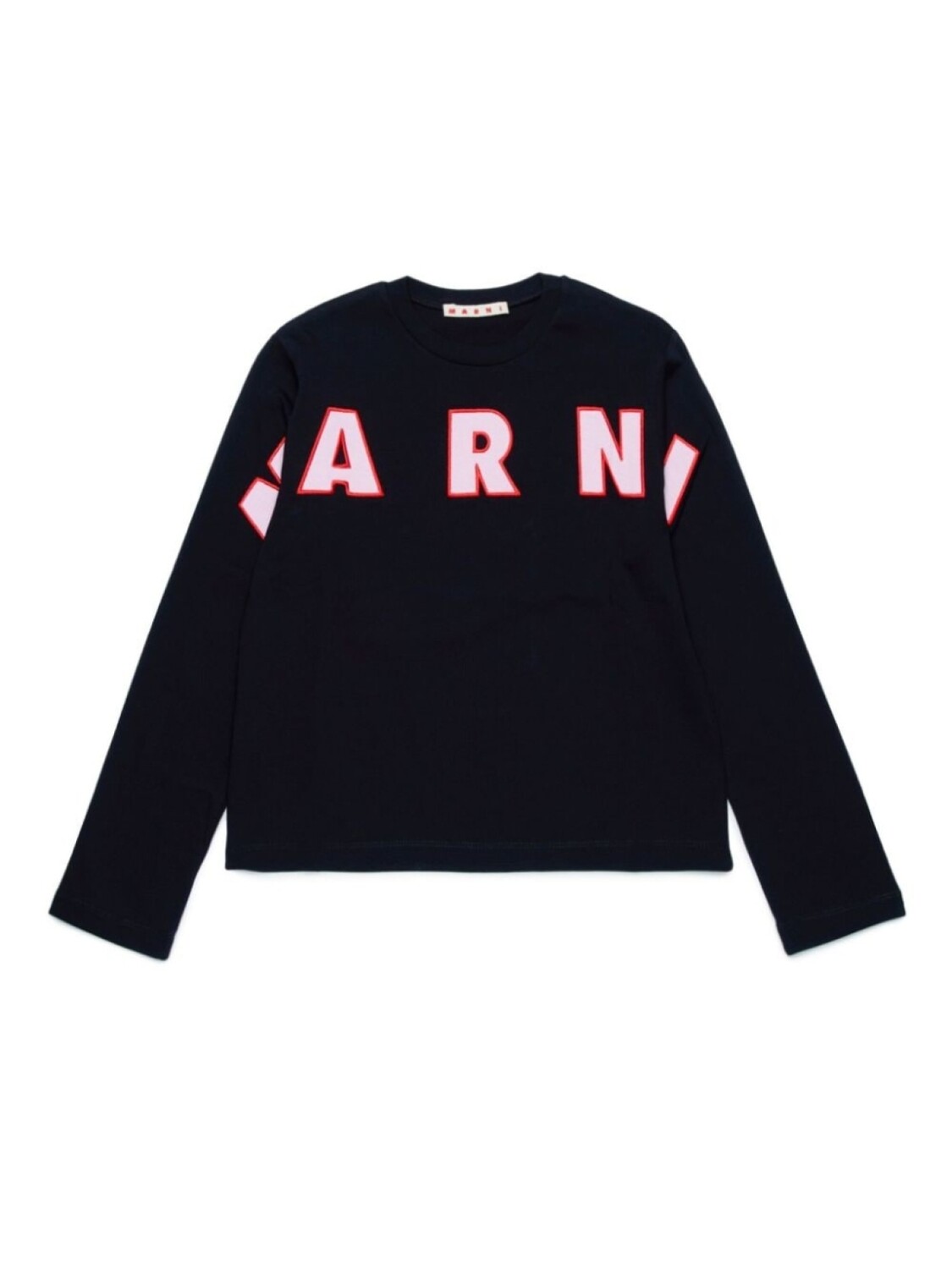 

Marni Kids футболка из хлопка с логотипом, черный