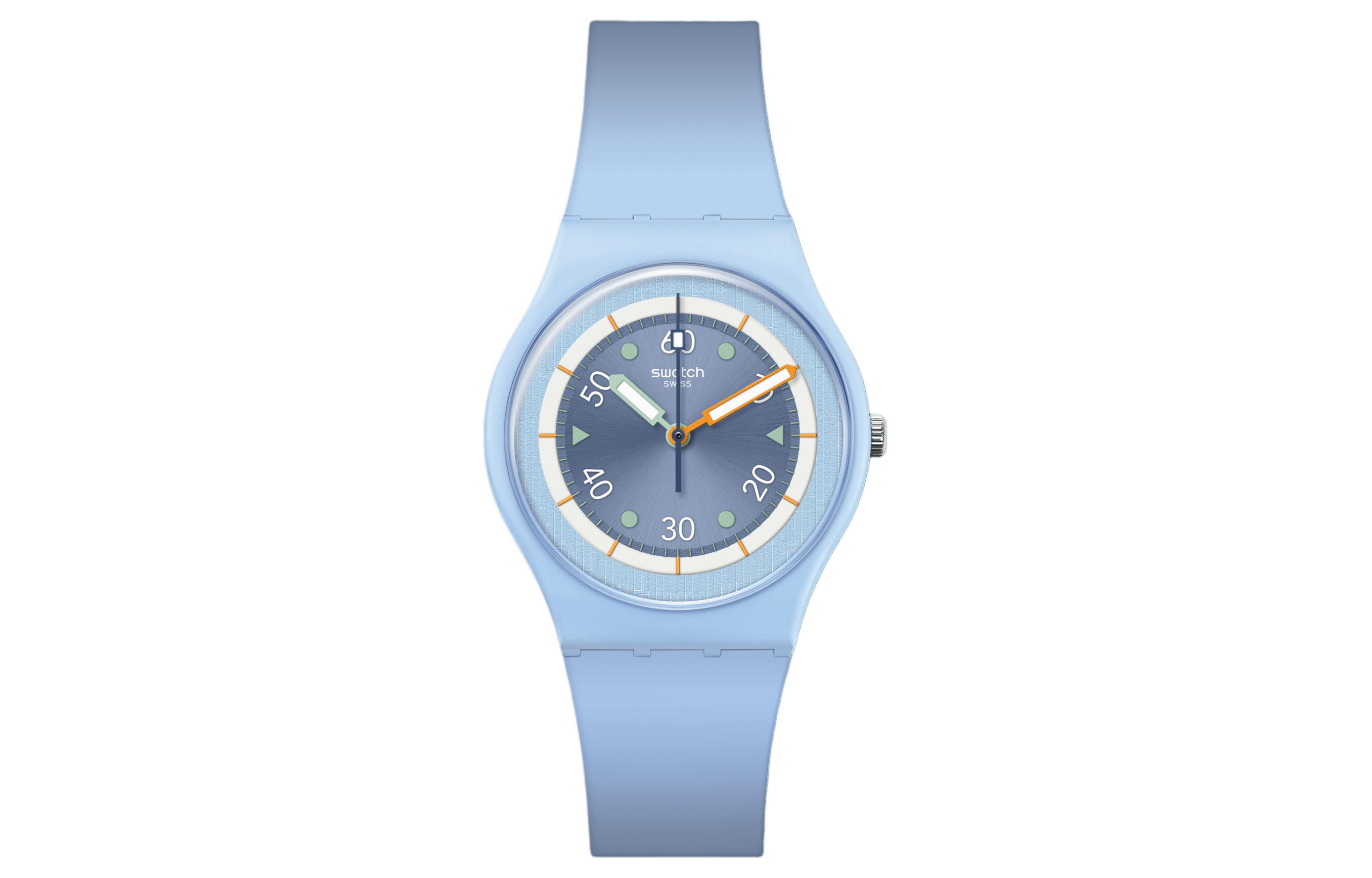 

SWATCH Часы Women's 34mm Blue Watch SO31L100, Blue Dial