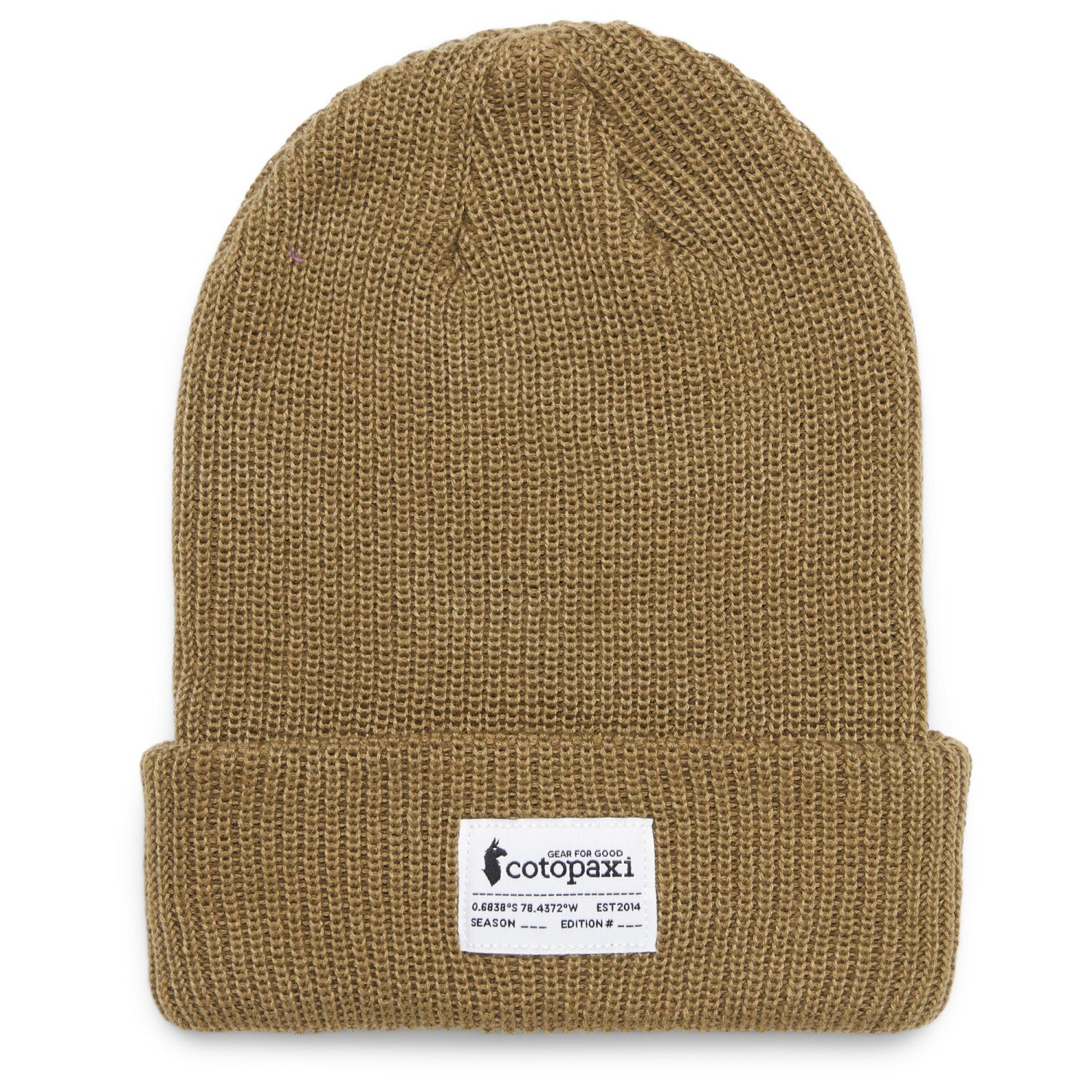 

Шапка Cotopaxi Wharf Beanie Cotopaxi Patch, цвет Live Oak