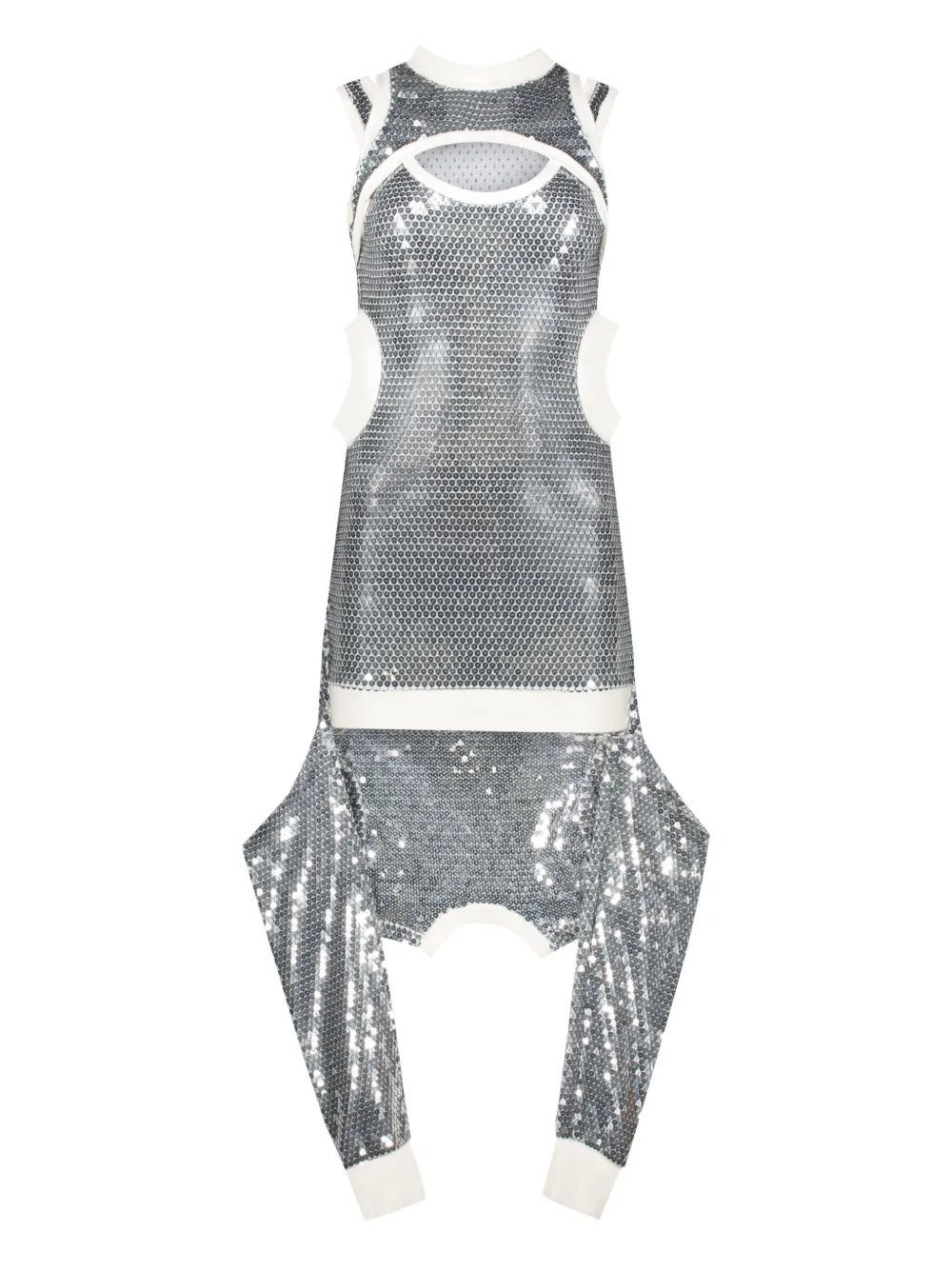 

Платье с пайетками Jeremy Scott, серый