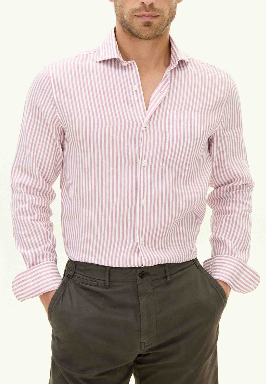 

Рубашка REG FIT WIDE SPREAD VENETIAN Oscar Jacobson, светло-розовый