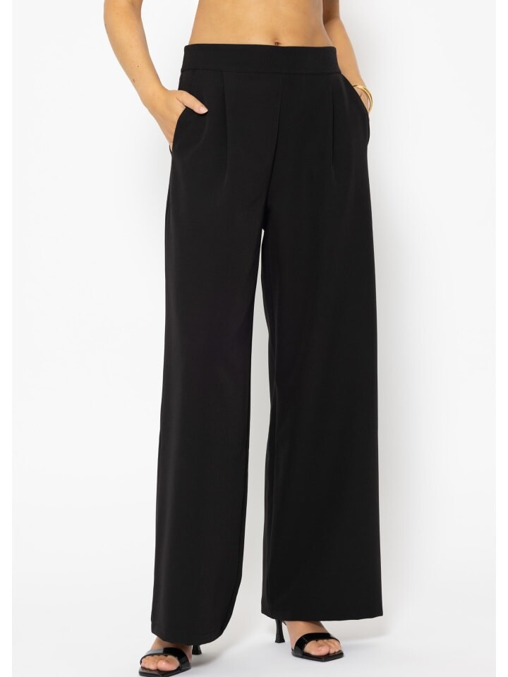 

Тканевые брюки SASSYCLASSY Stoffhose mit seitlichem Reißverschluss, черный