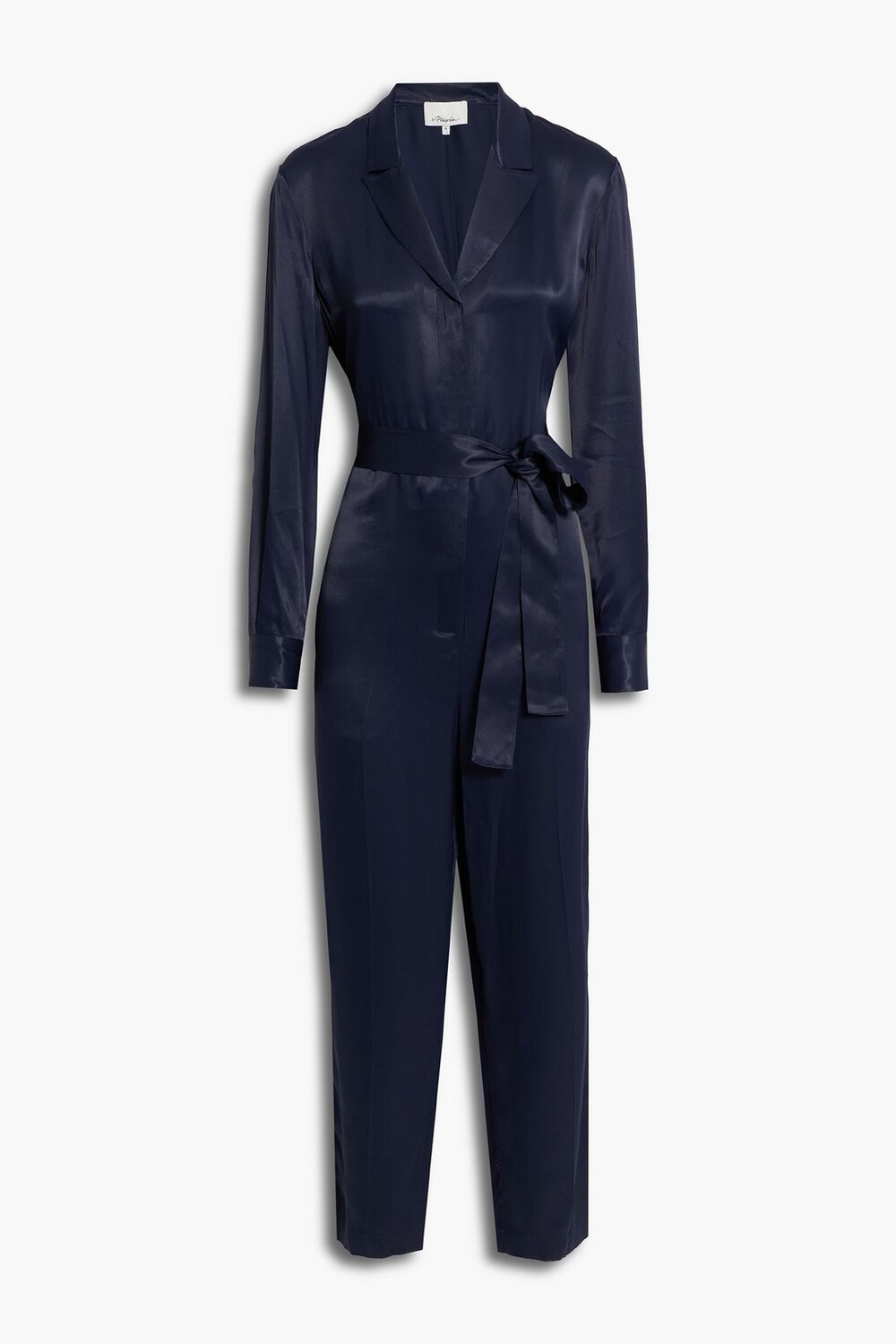 

Атласный комбинезон с поясом 3.1 PHILLIP LIM, синий