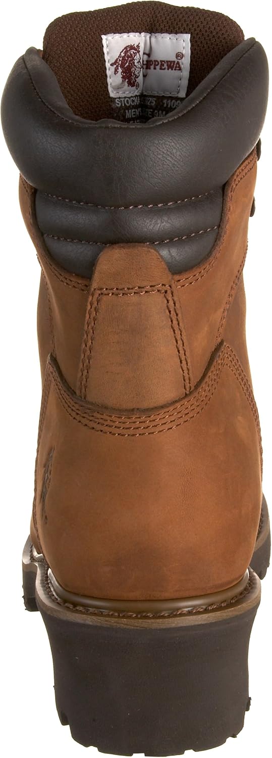 Мужские ботинки Chippewa 55025 Hador с стальным носком и утеплителем для лесорубов, Tough Bark — фото 3