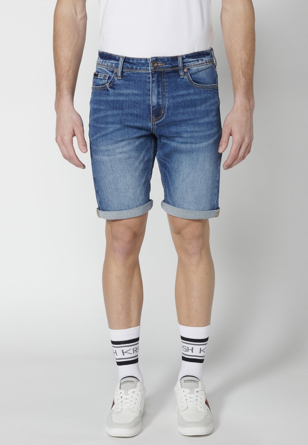 

Джинсовые шорты Koroshi BERMUDA COWBOY STRECTH STRECT, цвет Azul Med Medium Blue