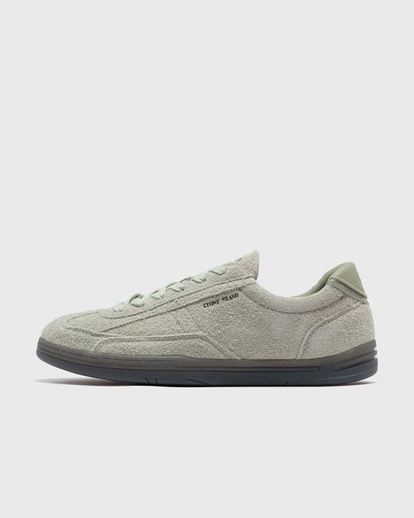 

Кроссовки Stone Island Suede Leather Lace-Up Sneaker, цвет sage