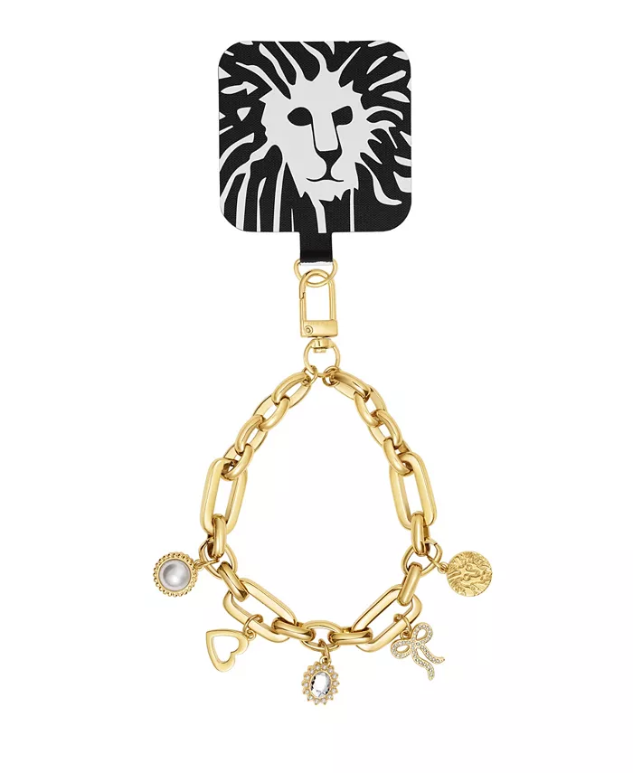 

Женский браслет на запястье для iPhone из цепочки с подвесками, золотистый сплав Anne Klein